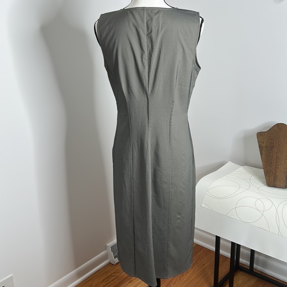 Max Studio Structured Midi Dress, Gray, 8 - Picture 4 of 9